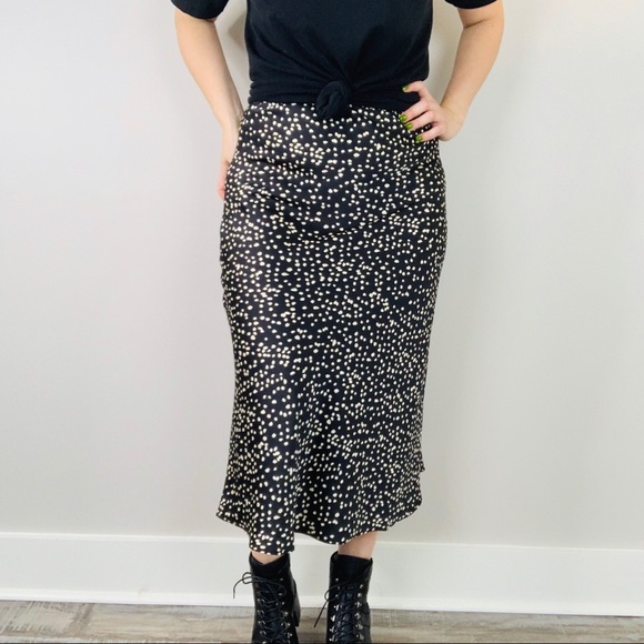 Sahara Speckled Satin Midi Skirt S LAST ONE! - Picture 2 of 8